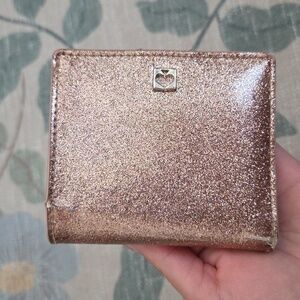 Kate Spade Mavis Pink Glitter Wallet